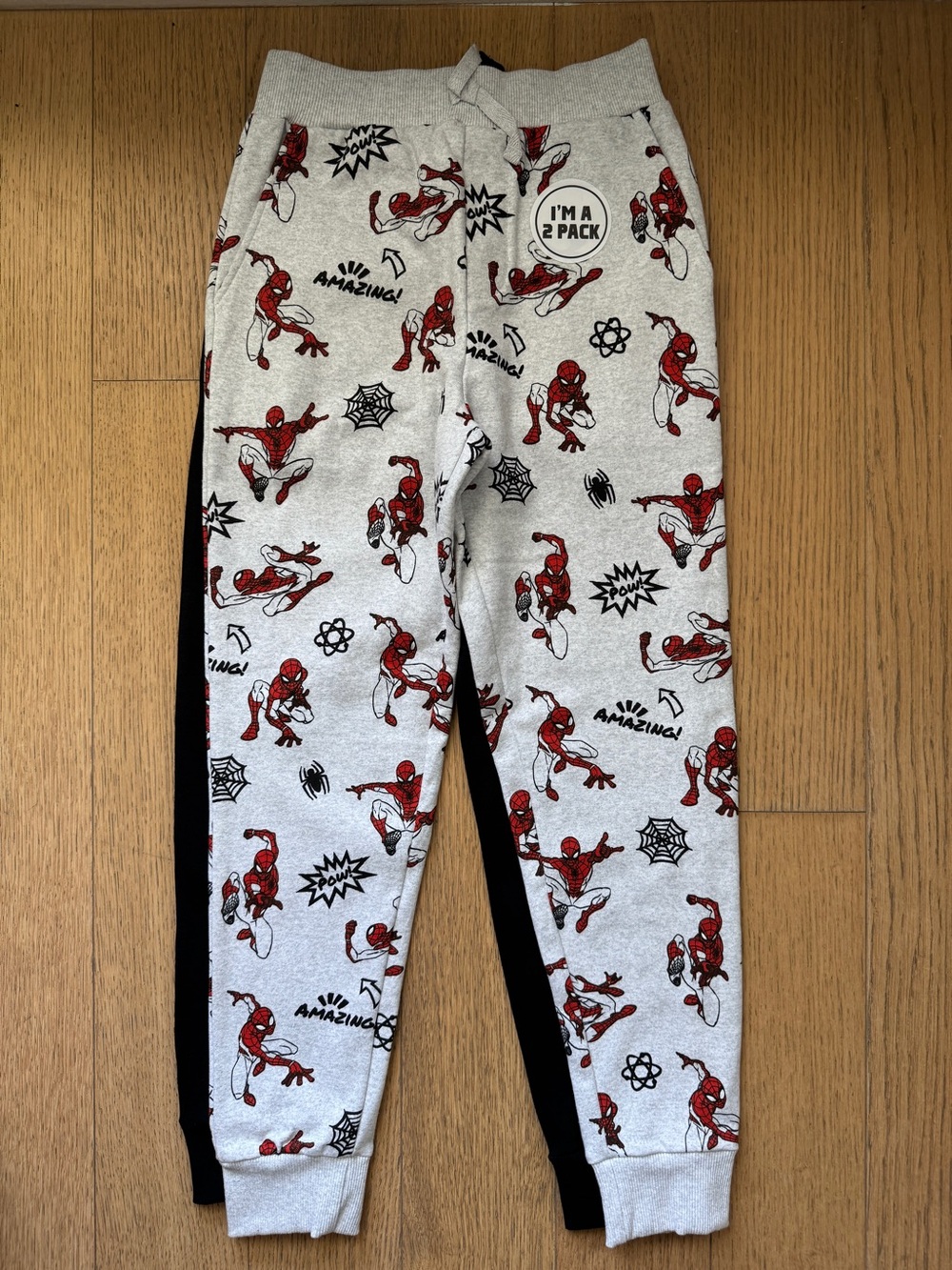 2 Spider-Man Boy's Toddler 2PC Jogger Pants Set NWT - Size M 10-12)